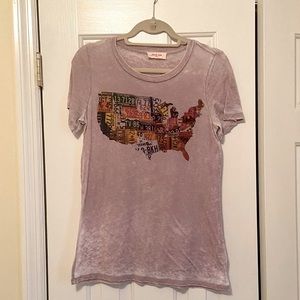 Burnout tee- US license plates